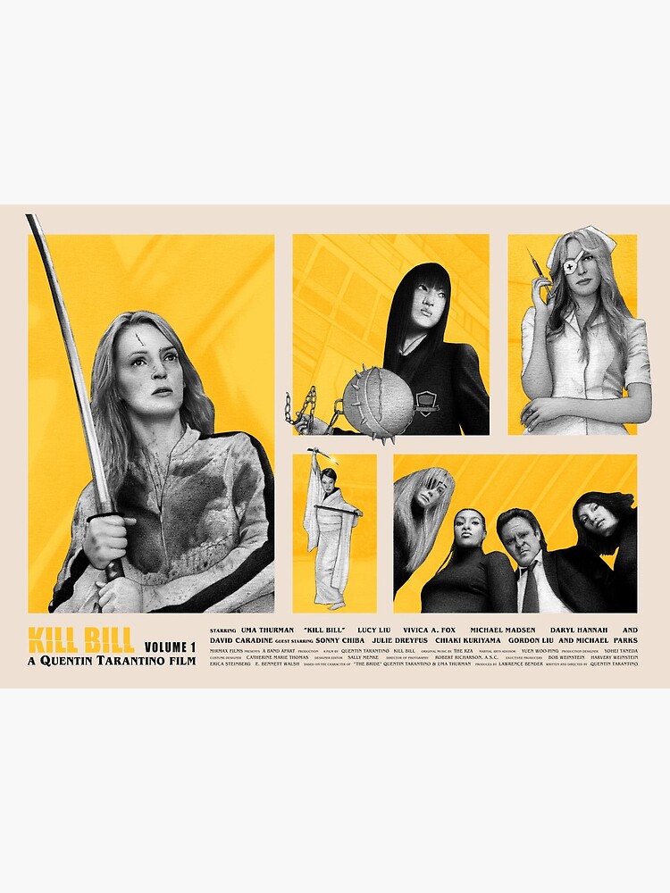 synonymordbog mandig tidsskrift Kill Bill Vol. 1 Movie Poster Design" Art Board Print for Sale by  KH-Designs | Redbubble