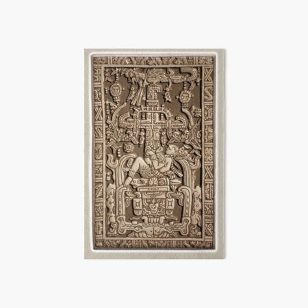 Ancient Astronaut. Pakal, Maya, sarcophagus lid. Art Board Print