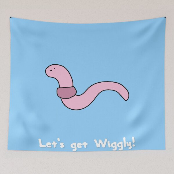 Item preview, Cute cartoon worm - Lets get wiggly designed and sold by Jarrid Lawson.