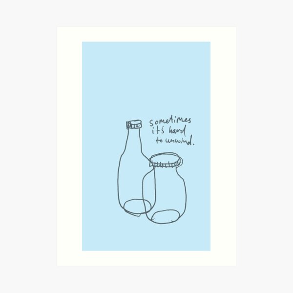 Sometimes it’s hard Art Print