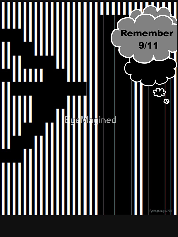 Thumbnail 7 of 7, Essential T-Shirt, 9/11 Ascii designed and sold by EyeMagined.