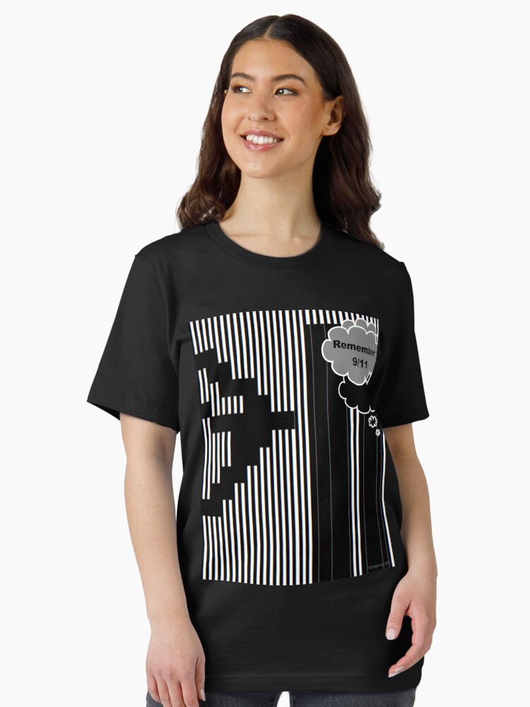 Thumbnail 2 of 7, Essential T-Shirt, 9/11 Ascii designed and sold by EyeMagined.