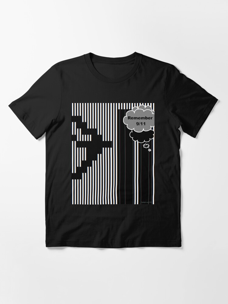 Thumbnail 3 of 7, Essential T-Shirt, 9/11 Ascii designed and sold by EyeMagined.