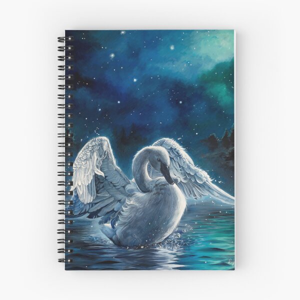 Aperçu de l'œuvre Spirit Swan - Peinture à l'huile créée et vendue par Debbie Clark.