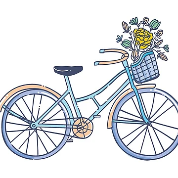 Artwork thumbnail, Colorful Flower Bike by RipDesigns