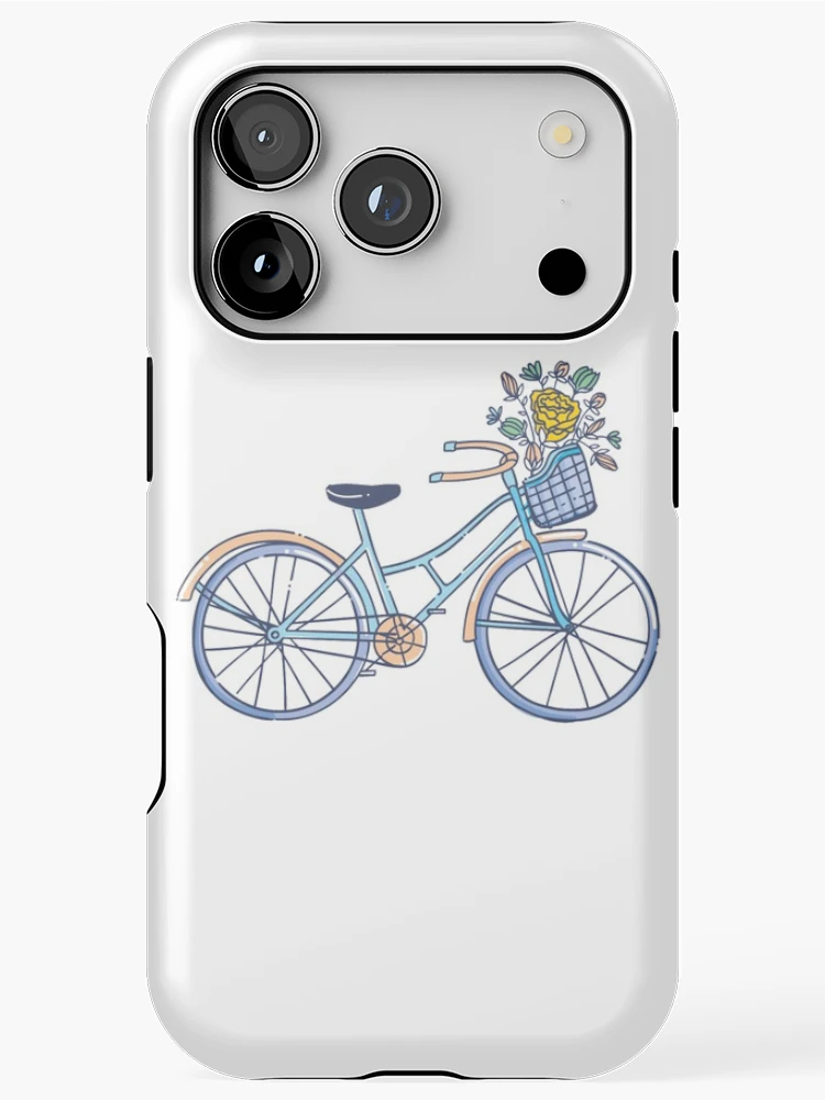 Thumbnail 1 of 4, iPhone Case, Colorful Flower Bike designed and sold by RipDesigns.