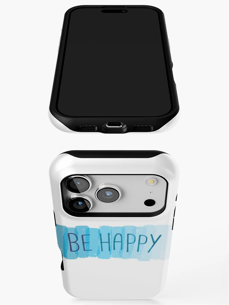 Thumbnail 3 of 4, iPhone Case, Blue Be Happy designed and sold by RipDesigns.