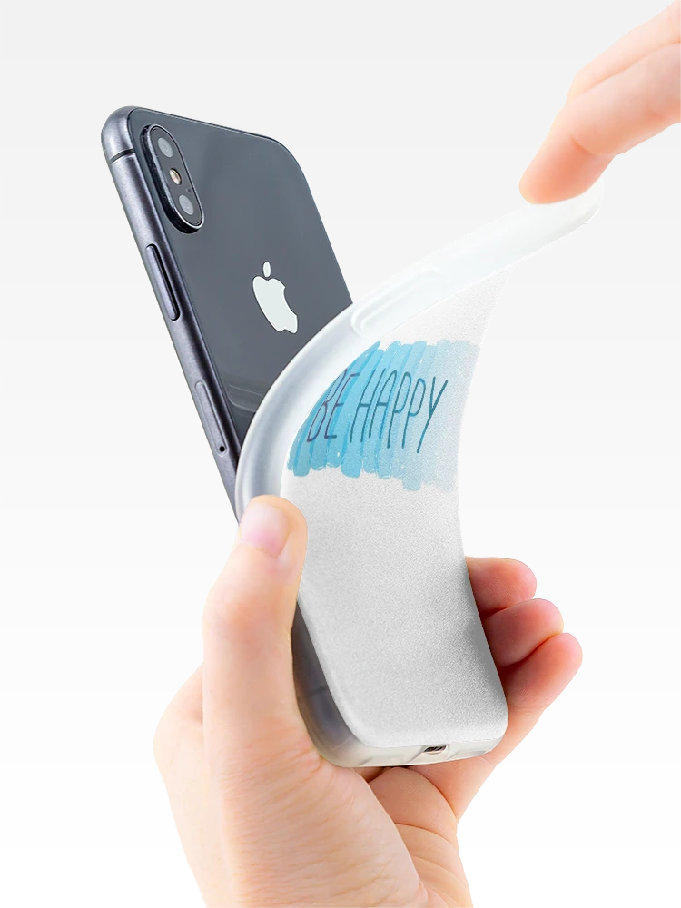 Thumbnail 4 of 5, iPhone Case, Blue Be Happy designed and sold by RipDesigns.