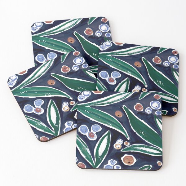 Item preview, Autumn leaves - terracotta navy and green designed and sold by laura didthis.