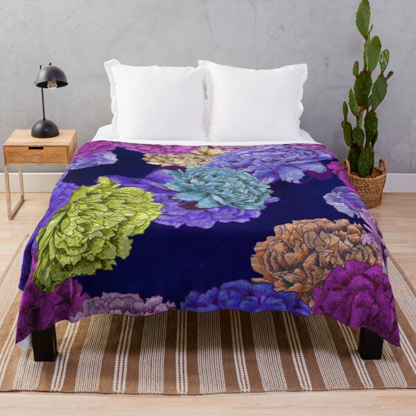 Item preview, Purple Garden Peonies Flowers designed and sold by Bebichic.