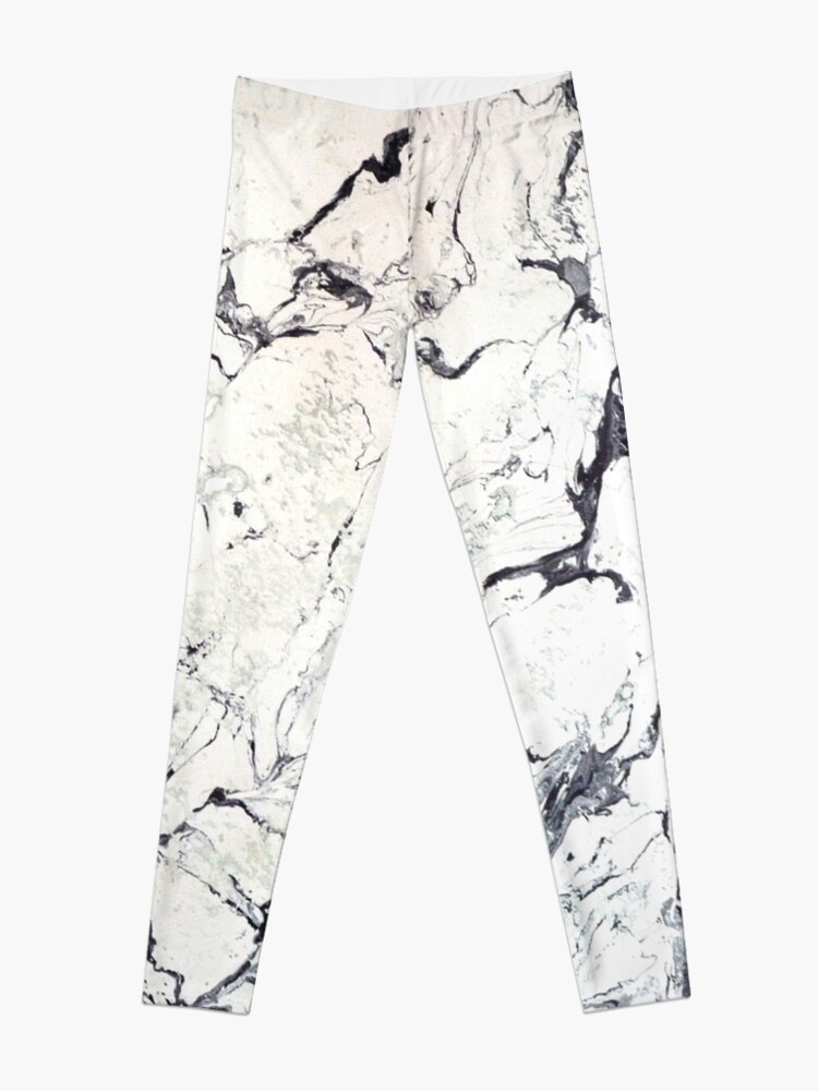 Discover White Marble Contrast Leggings