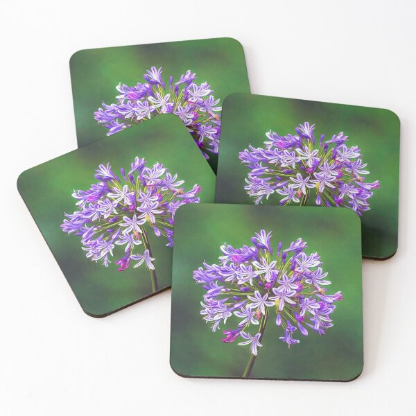 Item preview, Flowering Agapanthus on Lush Green Background designed and sold by Scotch Macaskill.