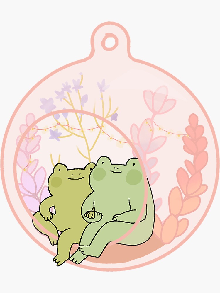 Frog Terrarium Pink Sticker For Sale By Peachy Doodle Redbubble 1831