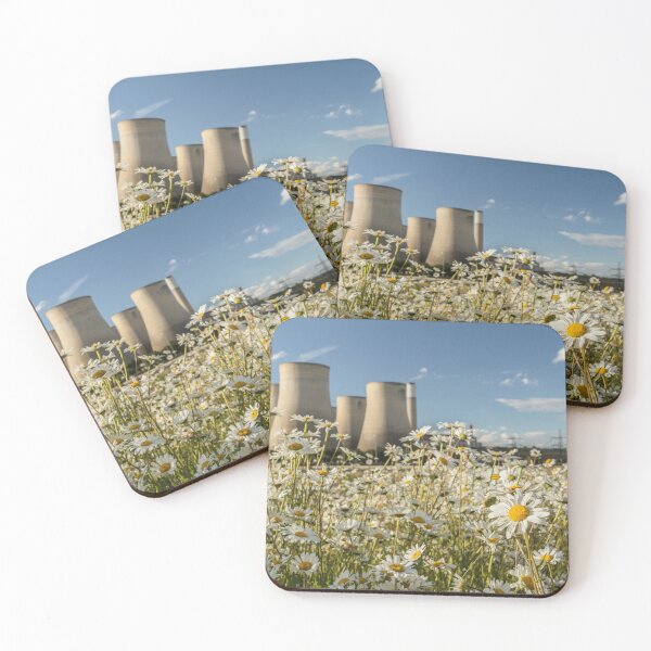 Item preview, Ratcliffe-on-Soar Power Station with Daisies designed and sold by Jan Emery.