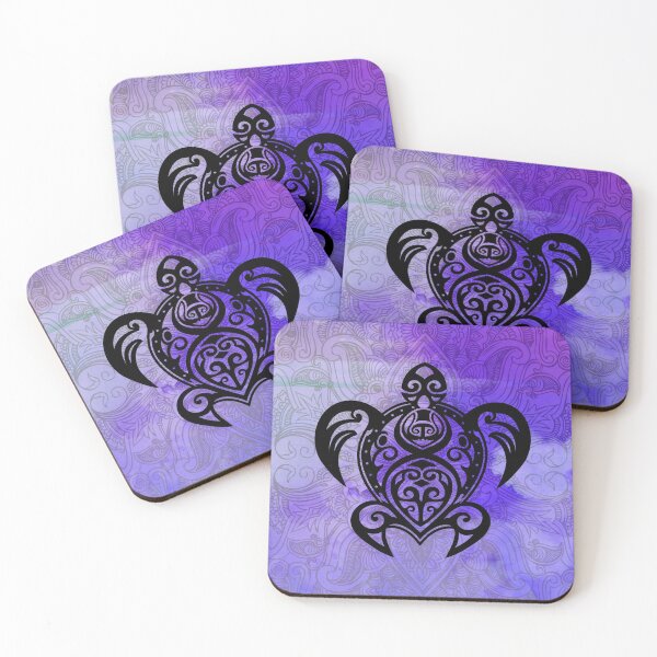 Item preview, Sea Turtle Mandala Paisley on Purple - Hawaiian style designed and sold by Bebichic.