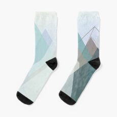 Abstract Mountains Socks