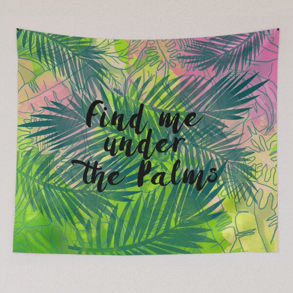 Item preview, Find Me under the Palms Tropical Summer designed and sold by Bebichic.