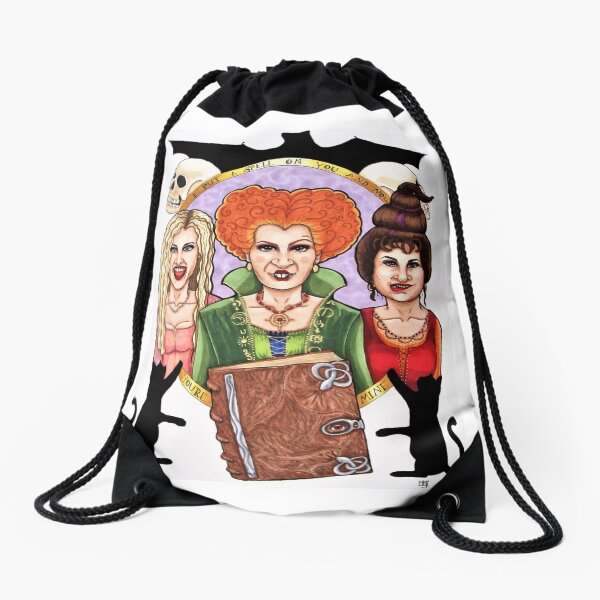 Hocus Pocus Witches Halloween Drawstring Bag