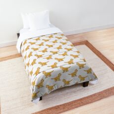 Orange Tabby Kitten Graphic Comforter