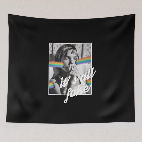 Item preview, It's all fake- Trippy - psychedelic - Techno tshirt designed and sold by TekknoOutfits.