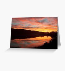 Sonsondergang - Sedgefield, Suid-Afrika Greeting Card