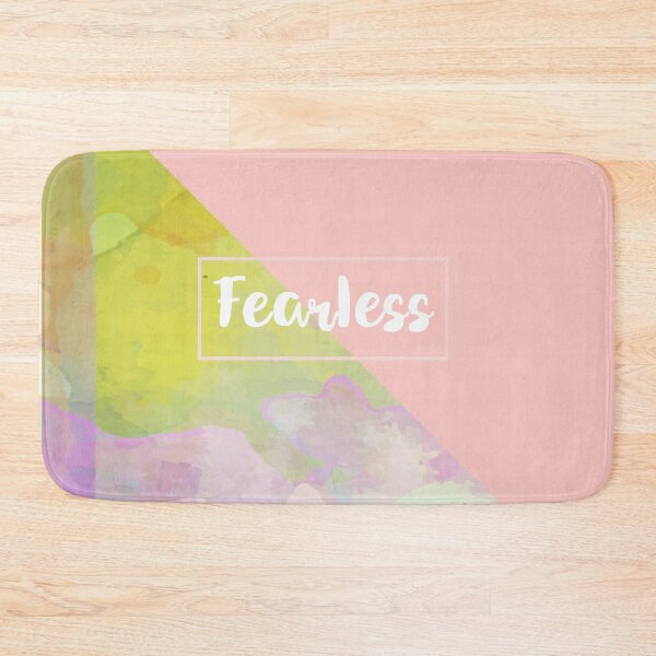Item preview, Fearless Motivation Quote Mantra Mauve Rose Watercolor designed and sold by Bebichic.