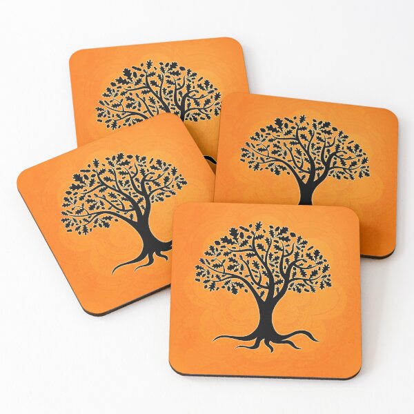 Item preview, Life Tree on Orange Mandala designed and sold by Bebichic.