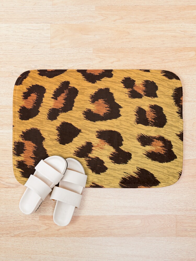 Leopard Pattern Bath Mats