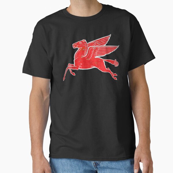 Item preview, Red Pegasus distressed version facing left. designed and sold by htrdesigns.