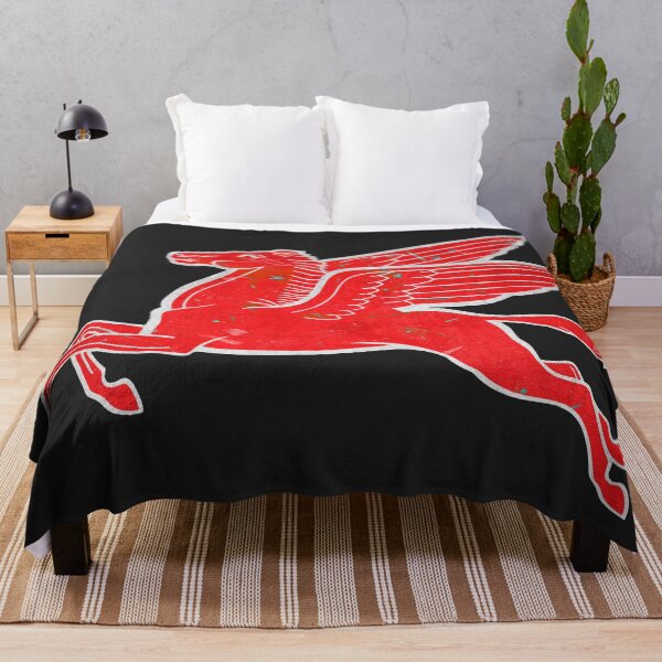 Item preview, Red Pegasus distressed version facing left. designed and sold by htrdesigns.