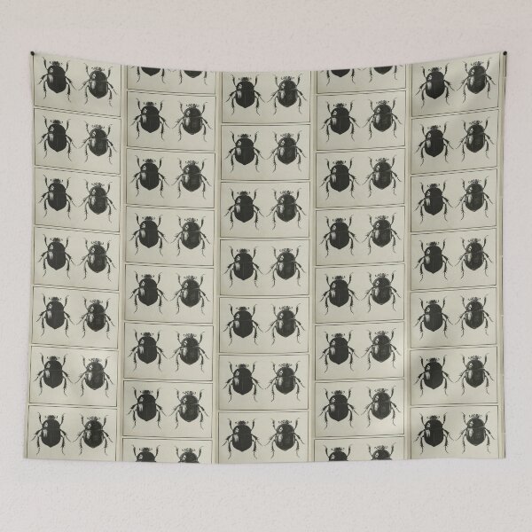 Item preview, Antiquarian Black Beetles designed and sold by BlueSpecsStudio.