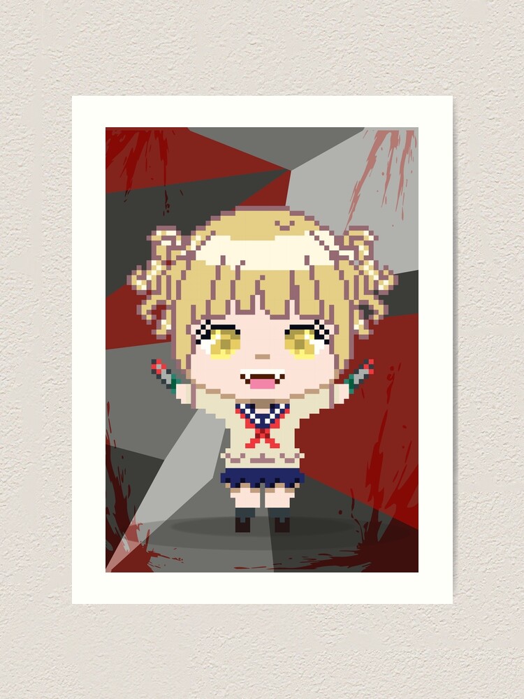 Meine Heldenakademie Toga Himiko Pixel Art Kunstdruck Von Dirrajnoswal Redbubble