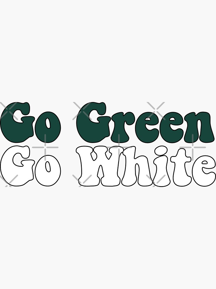 go green go white shirt