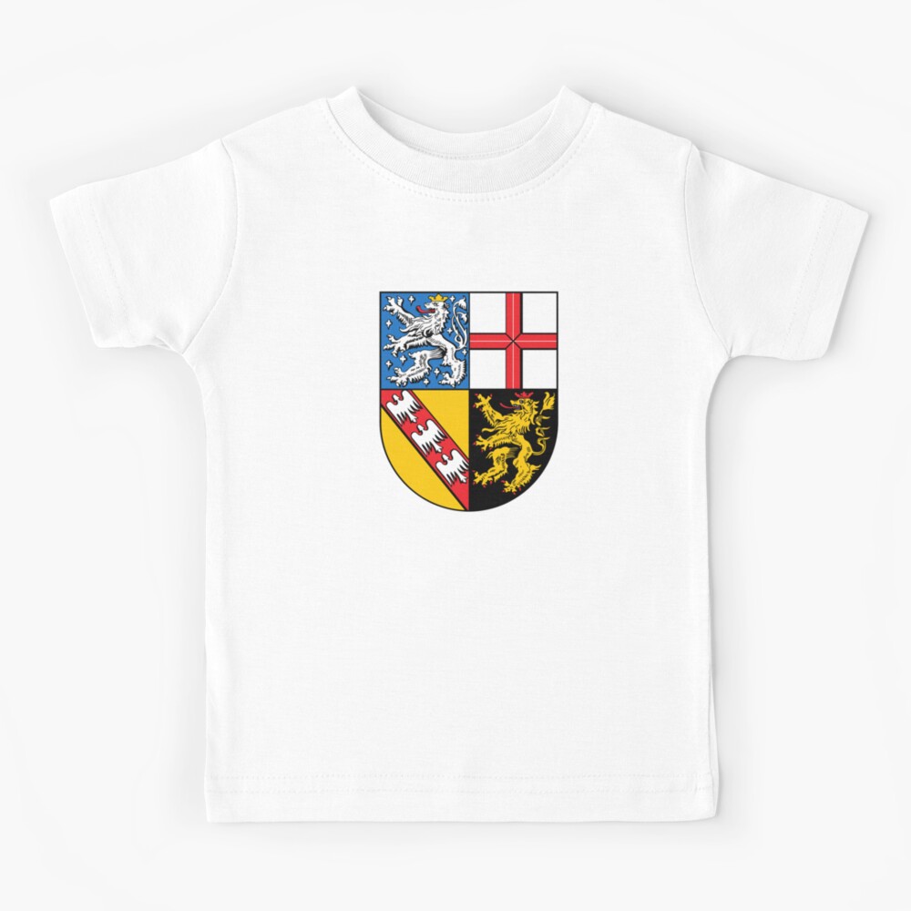 Coat Of Arms Of Saarland Germany Kids T Shirt By Tonbbo Redbubble