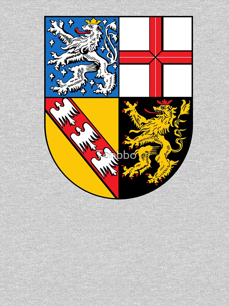 "Coat Of Arms Of Saarland, Germany" T-shirt For Sale By Tonbbo ...