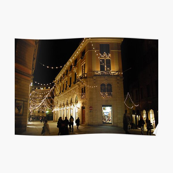 Christmas in Siena-Tuscany Poster