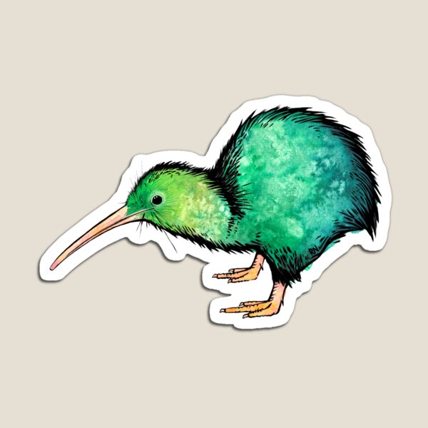 Cute Kiwi - Watercolour Art Magnet