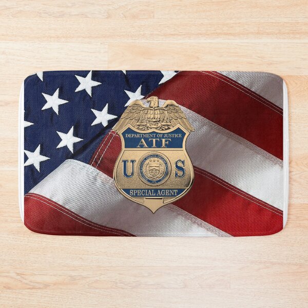 Item preview, The Bureau of Alcohol, Tobacco, Firearms and Explosives - ATF Special Agent Badge over American Flag designed and sold by Serge Averbukh Art Studio.