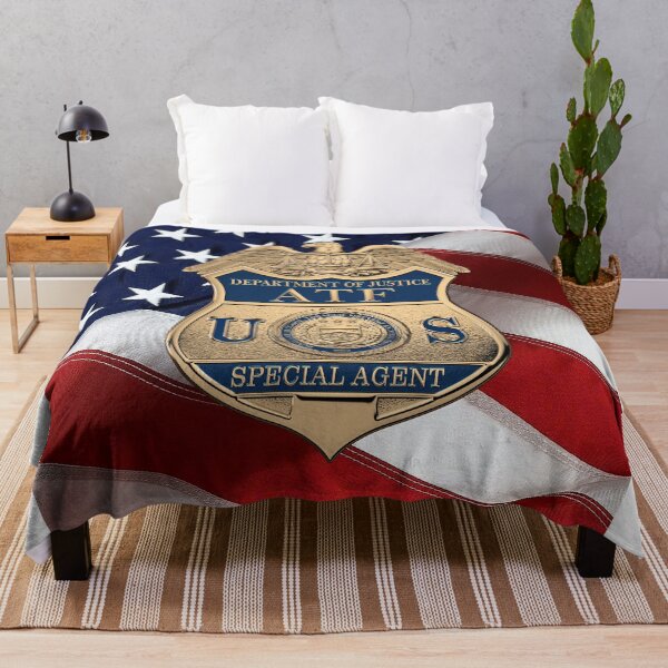 Item preview, The Bureau of Alcohol, Tobacco, Firearms and Explosives - ATF Special Agent Badge over American Flag designed and sold by Serge Averbukh Art Studio.