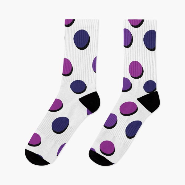 Aperçu de l'œuvre Retro Dots 1: Violet Trio créée et vendue par Alysha Landers.