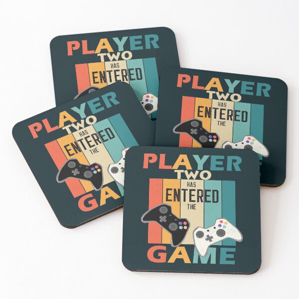 Item preview, Retro Player 2 Has Entered The Game - Dark designed and sold by Desha001.