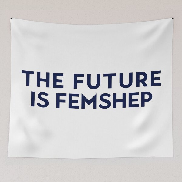 Item preview, The Future Is Femshep | Mass Effect Parody Slogan designed and sold by surik-.