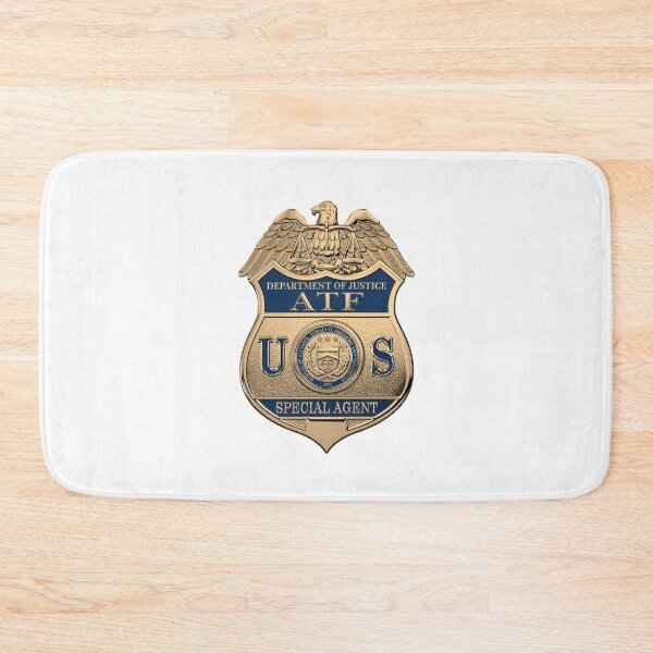 Item preview, The Bureau of Alcohol, Tobacco, Firearms and Explosives - ATF Special Agent Badge over White Leather designed and sold by Serge Averbukh Art Studio.