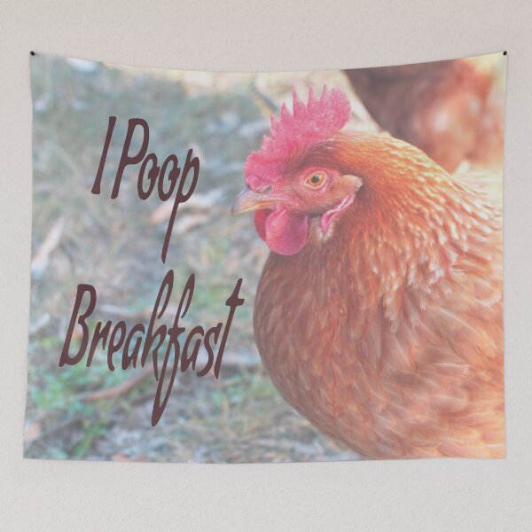 Item preview, Chicken I poop Breakfast Funny Humor designed and sold by mwagie.