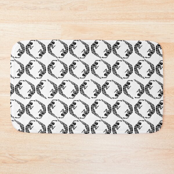 Item preview, Round and Round Black Circles Repeat Pattern designed and sold by danceink.