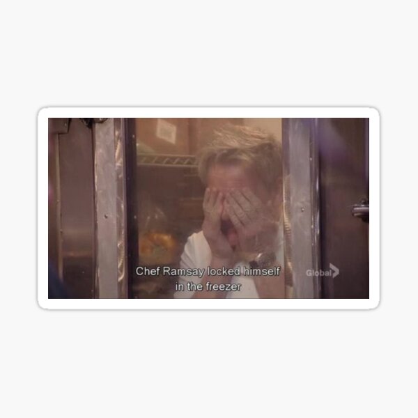 chef ramsay is disappointed Sticker