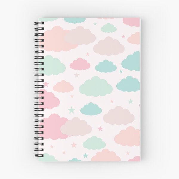 Item preview, Pastel Pink & Blue Clouds Pattern designed and sold by newburyboutique.