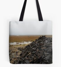 Peat stack, North Uist Tote Bag