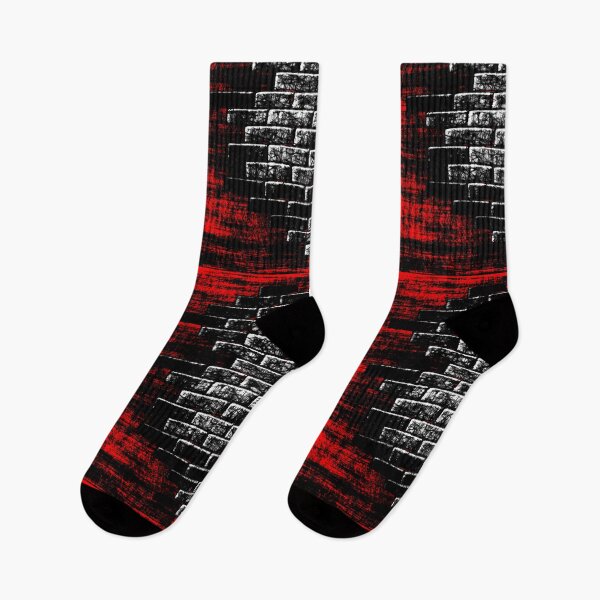 Item preview, Grunge red abstract background with black bricks inside. designed and sold by IaroslavB.