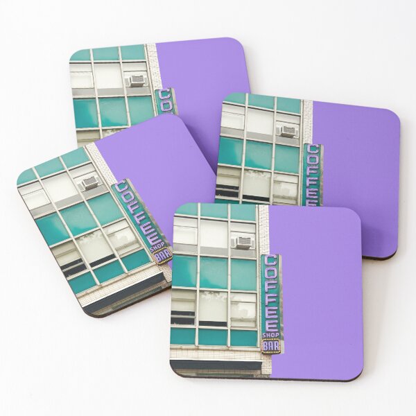 Item preview, New York Coffee Shop on Purple  designed and sold by Brooke T Ryan Photographic Art.